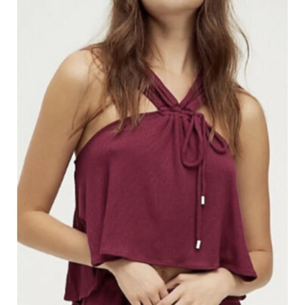 NWT Free People Porter Tank Top Plum Size XS